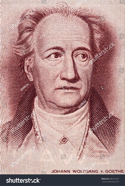 Johann Wolfgang Von Goethe 1749 1832 Face Stock Photo 596157227