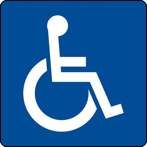 International Symbol of Accessibility Sign On White Background 21767960 ...