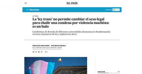 La ‘ley Trans No Permite Cambiar El Sexo Legal Para Eludir Una Condena