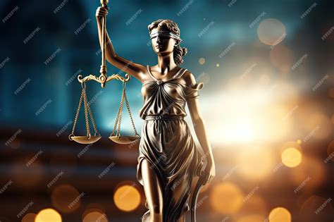 Premium Ai Image Justice Statue With Sky Background Representing The Law