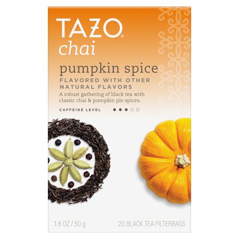 Tazo Chai Pumpkin Spice Tea Bags Black Tea 20 ct - Walmart.com