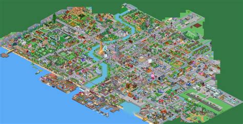 Simpsons Springfield Map Springfield Tapped Out The Simpsons