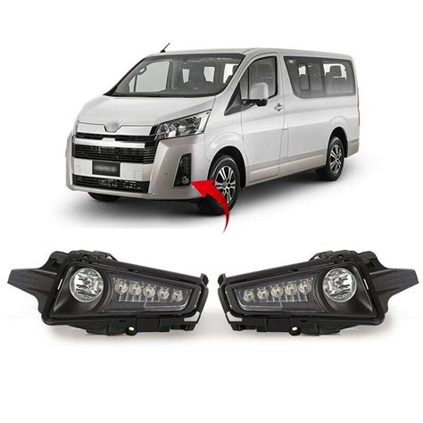 Fog Lampdrl Daytime Running Light For Toyota Hiace Commuter Gl H300