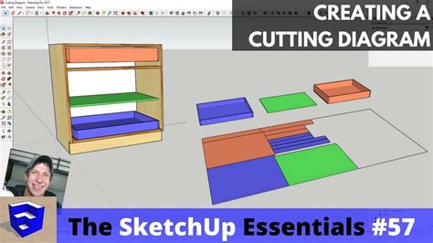 Creating A Cutting Layout In Sketchup For Woodworkers The Sketchup Essentials Youtube