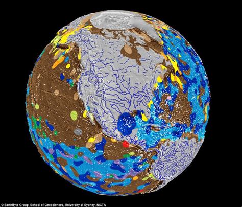 What The Earth Would Look Like Without Oceans Daily Mail Online