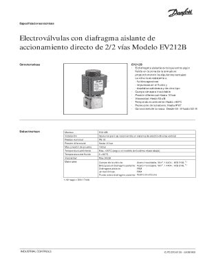 Completable En línea Electrov lvulas con diafragma aislante de