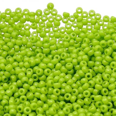 Miyuki Seed Beads Opaque Chartreuse G Beads And Beading