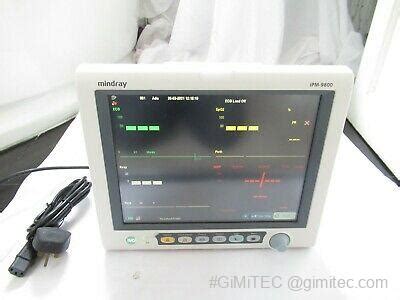 Mindray Ipm Touchscreen Patient Vital Signs Ecg Ekg Spo Nibp Temp