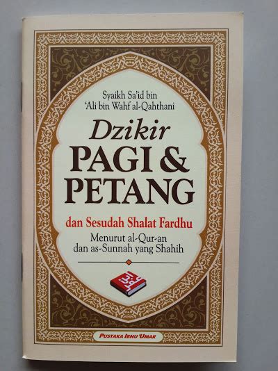 Buku Dzikir Pagi Dan Petang Ukuran Besar B Toko Muslim Title