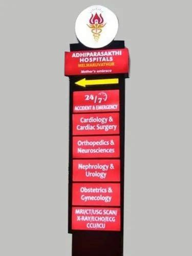 Acrylic Pylon LED Sign Board 220 V 2 X 5 Feet W X H At Rs 2000 Sq