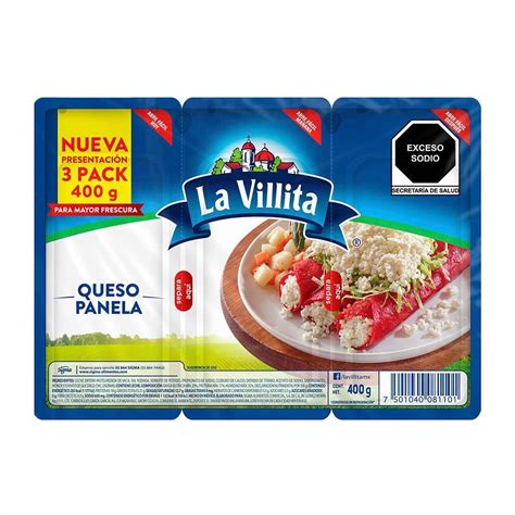 Queso panela La Villita multipack 400 g Bodega Aurrera en línea