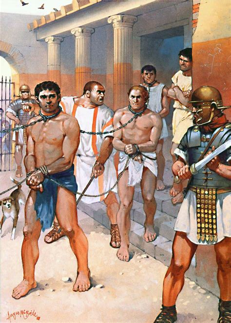 Slaves Recruited For Training As Gladiators By Angus McBride Roman