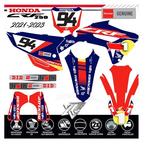 Kit Deco Honda Crf Ken Roczen Team Genuine Par Decograifx