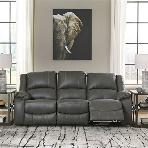 Calderwell Gray Power Reclining Living Room Set By Signature Design By