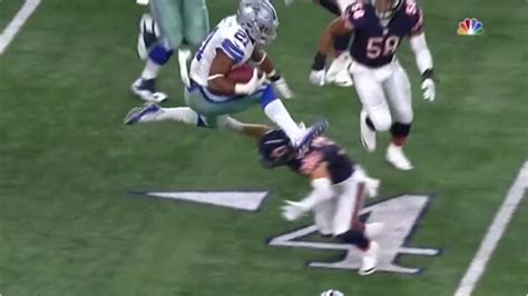 Watch Ezekiel Elliott Goes All The Way Up To Hurdle Defender At Full