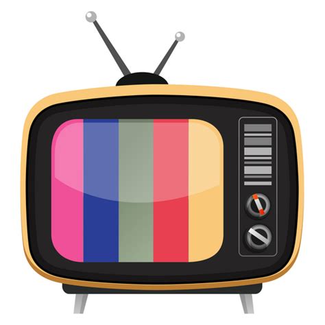 Retro Tv Playing Color Bars Sticker Sticker Mania