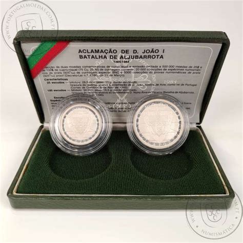 PROOF CM AG R 074 01 A1 Portugal Silver Coins Of Battle Of