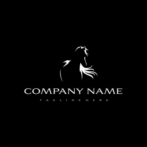 Black Stallion logo design. Awesome a black stallion silhoutte. A black ...