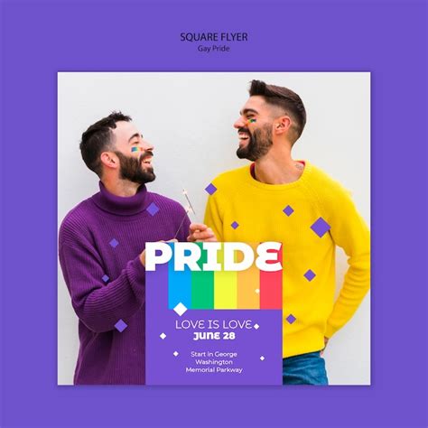 Free Psd Gay Prinde Concept Flyer Template