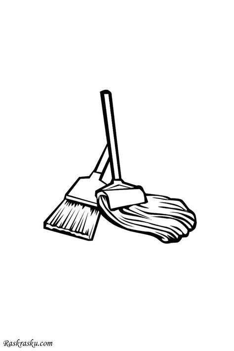 Mop Coloring Pages