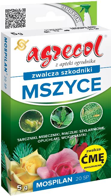 MOSPILAN 20 SP na mszyce i inne szkodniki 5 g Agrecol Ogród Łobzów