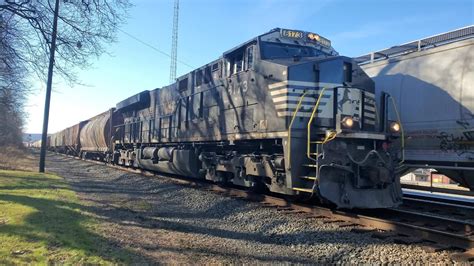 Norfolk Southern Freight Trains At Lewistown Pa Youtube