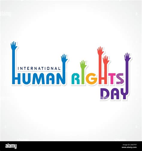 International Human Rights Day Stock Vector 10 December Stock Vector