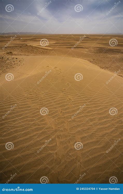 Quicksand in the desert stock photo. Image of wadi, field - 245324704