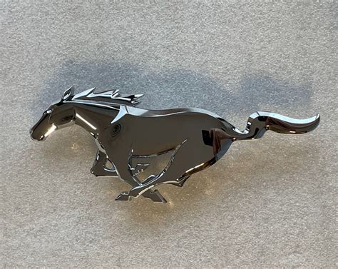 Ford Mustang 75 Chrome Pony Horse Emblem Logo New Blem