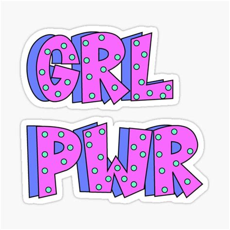 Girl Power Sticker For Sale By Helart Redbubble