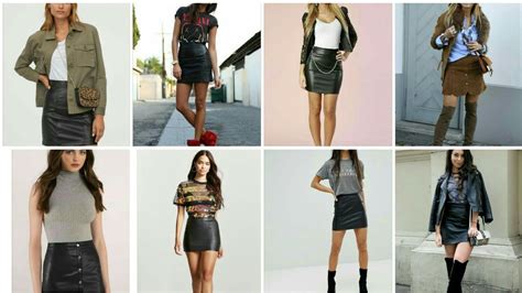 How To Style Leather Skirts Youtube