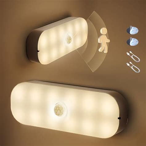 L Lohas Led Motion Sensor Night Light Pack Stick On Led Night Light