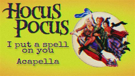 I Put A Spell On You Acapella Bette Midler Hocus Pocus Youtube