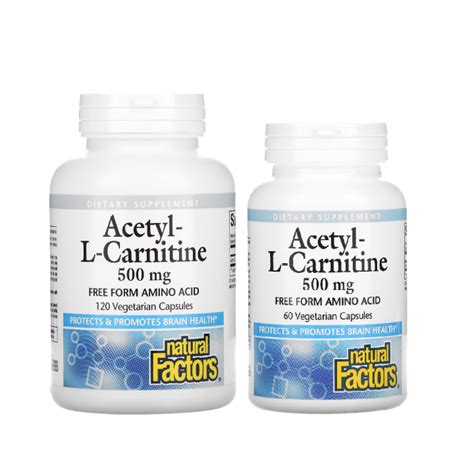 Natural Factors Acetyl L Carnitine Mg Or Vegetarian Capsules