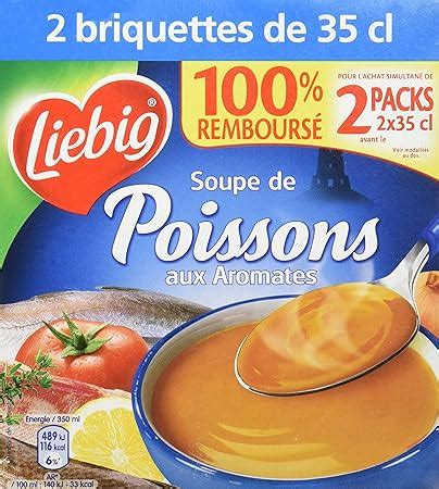 Liebig Soupe De Poisson Aux Aromates 2 Briques De 35 Cl Amazon Fr