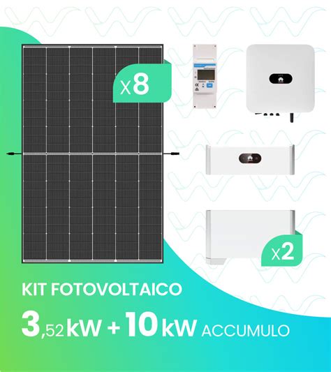 Kit Fotovoltaico Huawei 3 52 KWp Con Batteria E Modulo Gestione