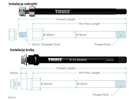 Thule Adapter Do Osi Thru Axle Or Mm M X Shimano