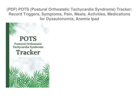 Ppt Pdf Pots Postural Orthostatic Tachycardia Syndrome Tracker