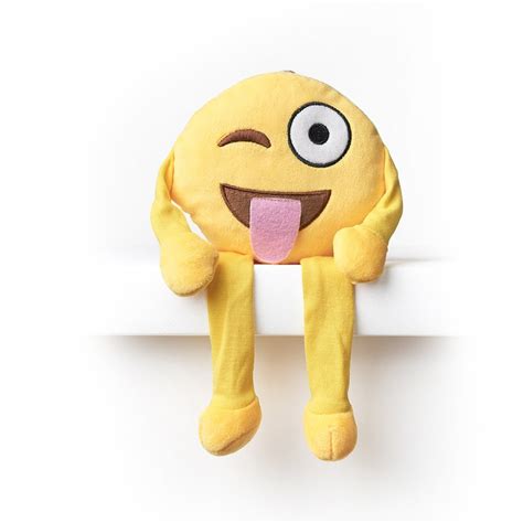 Buy Tongue Wink Emoji Shelf Buddy Super Soft Super Cuddly Buddy Also