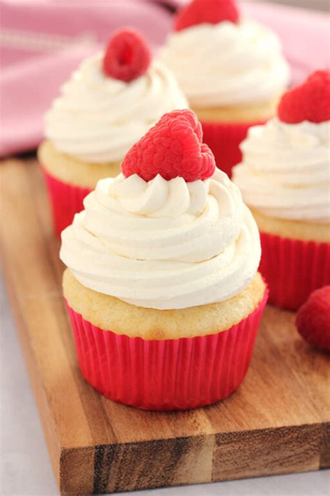 Raspberry White Chocolate Cupcakes With Cake Mix One Sweet Appetite