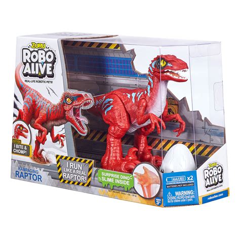 Amazon Robo Alive Rampaging Raptor Rojo Por Zuru Juguete De