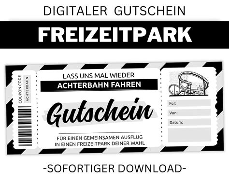 Freizeitpark Gutschein Zum Ausdrucken Gutscheinvorlage Zum Ausdrucken