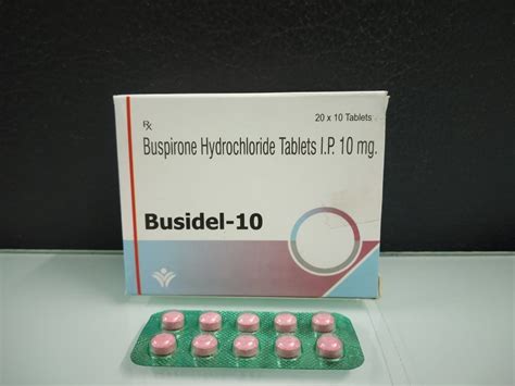 Buspirone 10 Mg Tablets Packaging Type Blister At Rs 55strip In