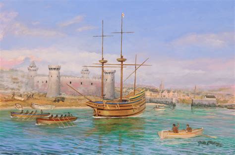Mayflower Plymouth Gordon Frickers Marine Art