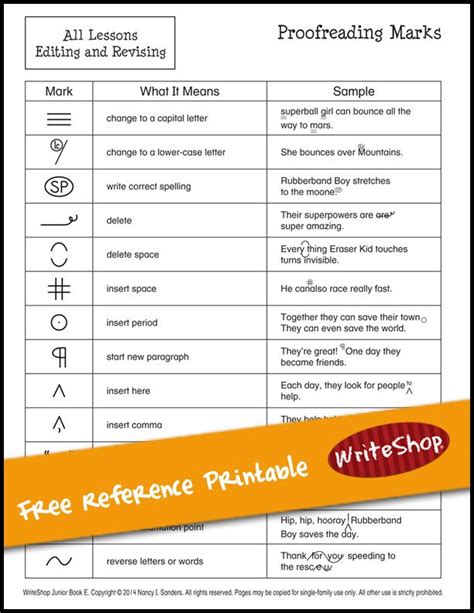 Begin Using Proofreading Symbols With Your Elementary Age Kids With