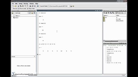 Matlab Sect 10 Finding The Mean Sum And Length Of A Vector Youtube