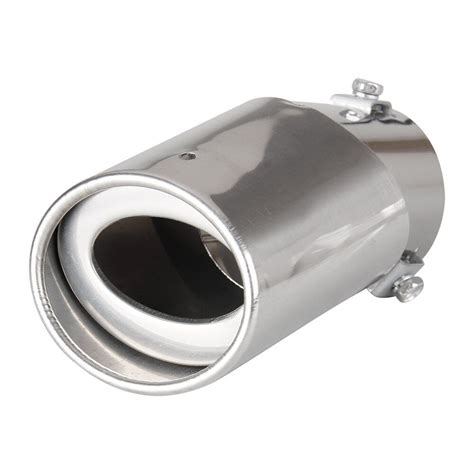 Stainless Steel Round Exhaust Pipe Tail Muffler Auto Car Chrome Tip