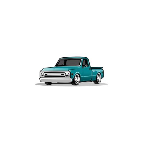 Premium Vector American Old Pick Up Truck Vector