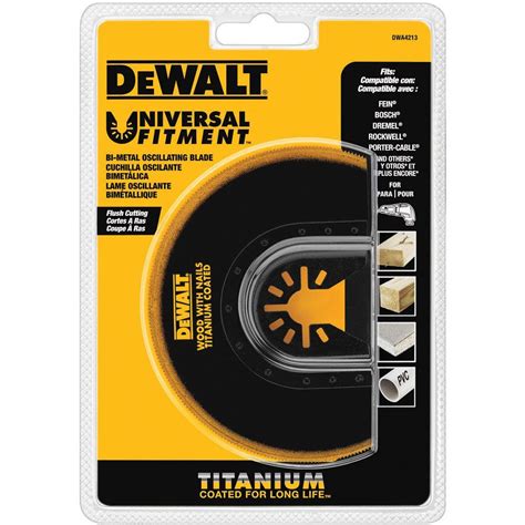 Dewalt Titanium Oscillating Flush Cut Blade Dwa The Home Depot