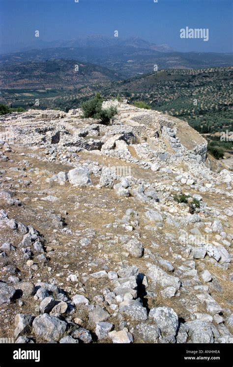 Mycenae Peloponnese Greece Stock Photo Alamy